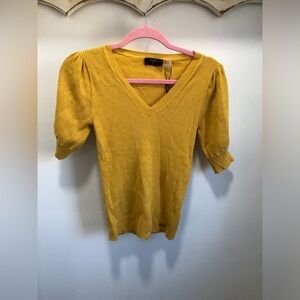 NWT Tahari Yellow Top
